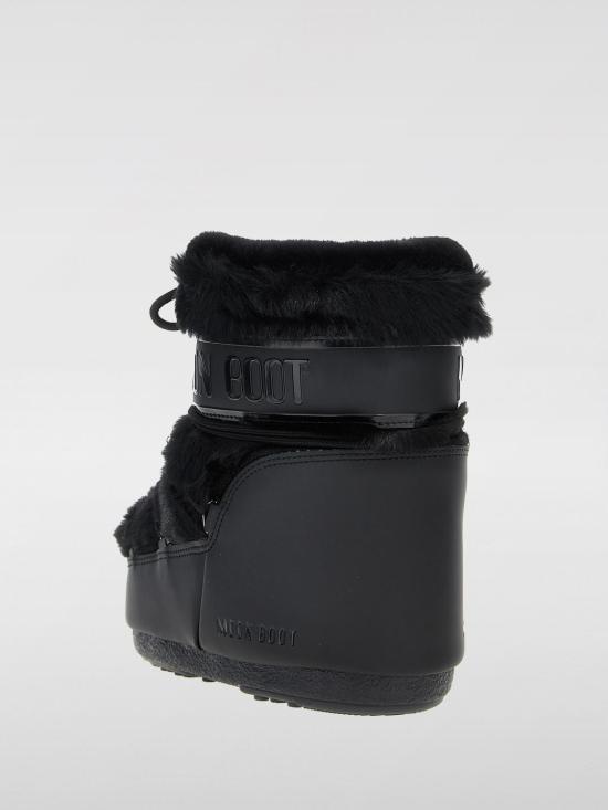 25FW 문부츠 아이콘 나일론 로우 부츠 80D1409390 N001 Black - MOON BOOT