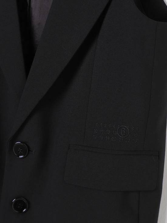 25FW [키즈] MM6 메종마르지엘라 베스트 M60720MM05G M6900 Black - MM6 MAISON MARGIELA