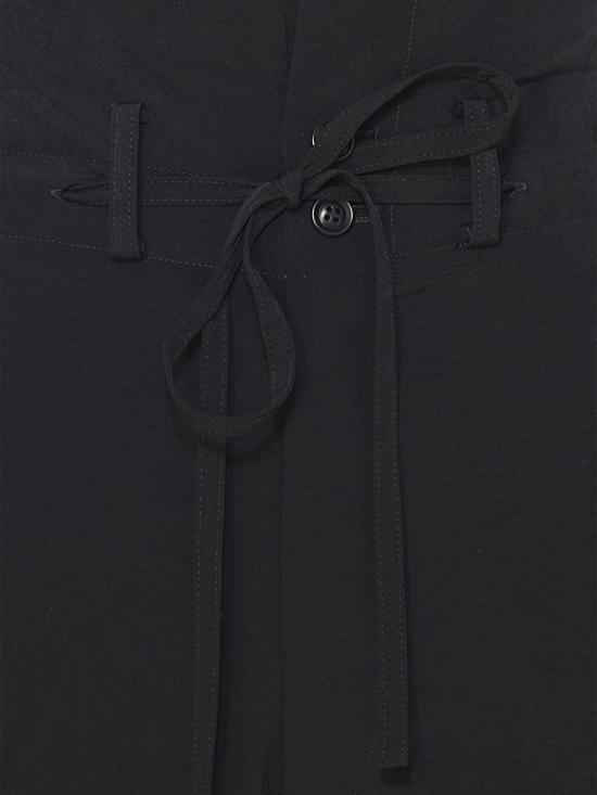25FW 와이즈 요지 야마모토 스트레이트 팬츠 YMP05500 3 Black - Y’S YOHJI YAMAMOTO