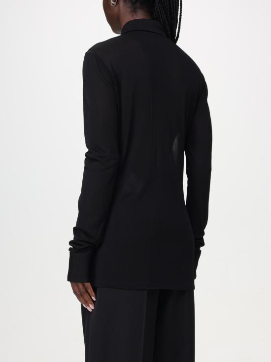 25FW 생로랑 블라우스 773498Y5I35 1000 Black - SAINT LAURENT