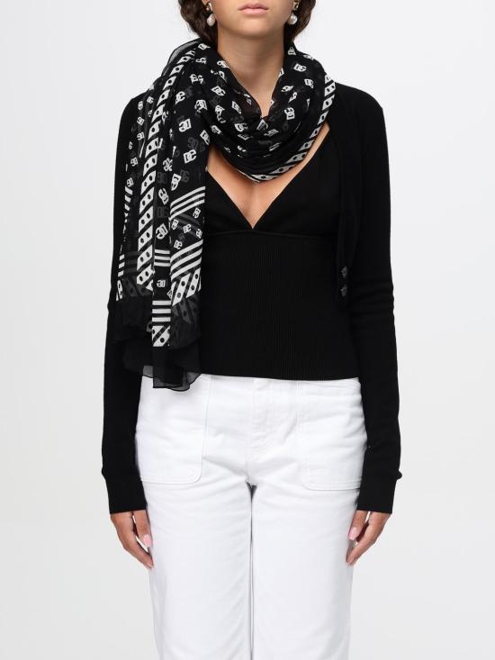 25FW 돌체앤가바나 머플러/스카프 FS182AGDB8B HN4ZW Black - DOLCE & GABBANA