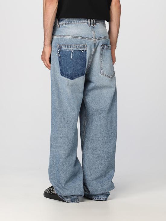 25FW 발망 데님 팬츠 BH1ML062DD65 SHY Denim - BALMAIN