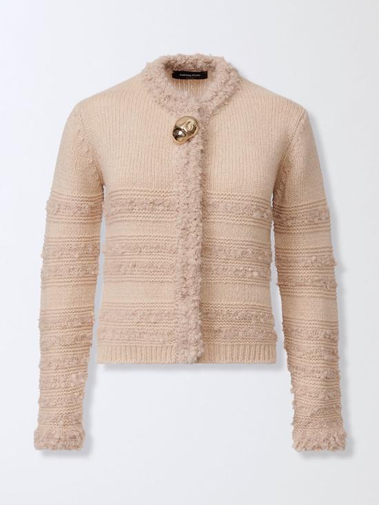 25FW 파비아나 필리피 카멜 가디건 MAD215F126L501 1236 Beige - FABIANA FILIPPI