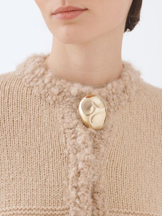 25FW 파비아나 필리피 카멜 가디건 MAD215F126L501 1236 Beige - FABIANA FILIPPI