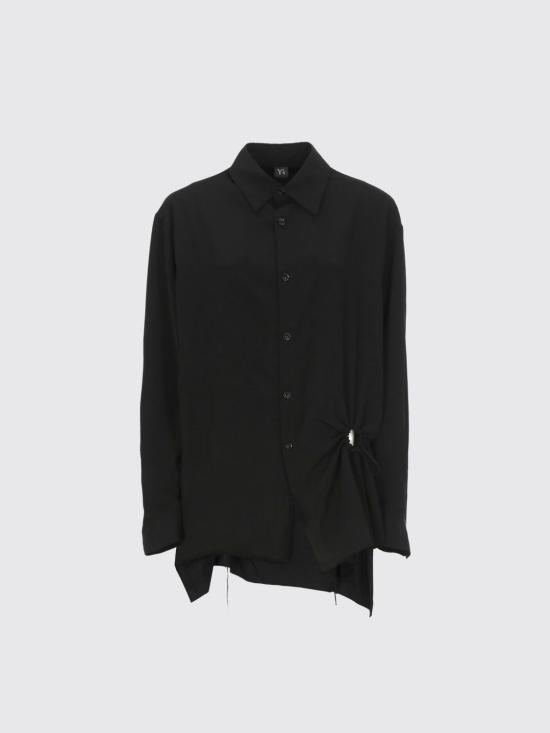 25FW 와이즈 요지 야마모토 블라우스 YMB07500 3 Black - Y’S YOHJI YAMAMOTO