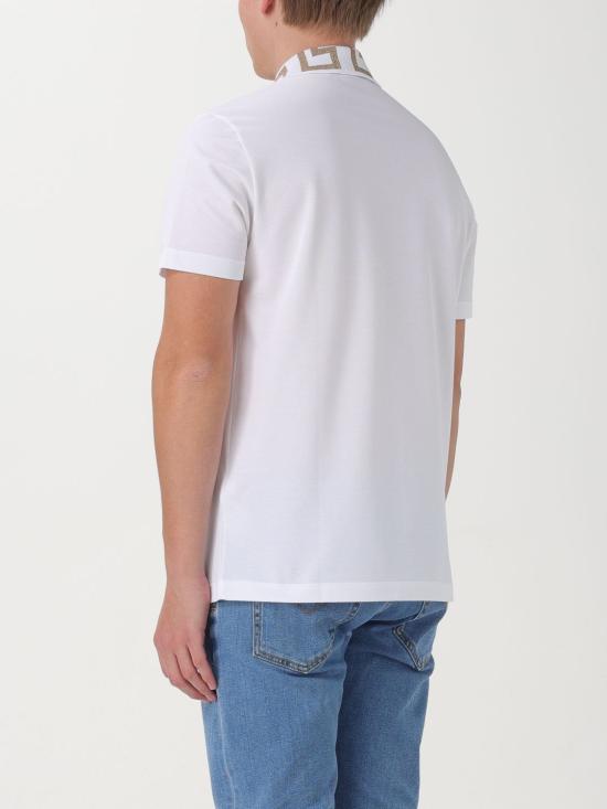 25FW 베르사체 폴로 티셔츠 A874021A06199 1W000 White - VERSACE