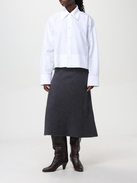 25FW 질샌더 스커트 J02MA0248J14506 032 Grey - JIL SANDER