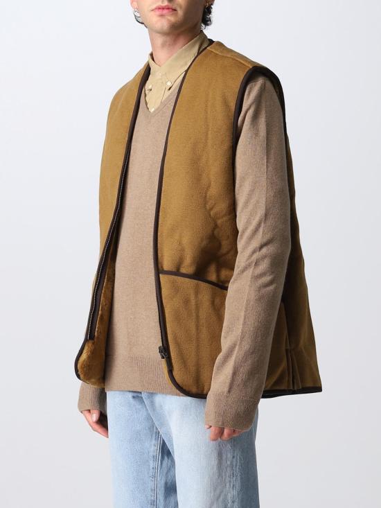 25FW 바버 웜 파일 웨이스트코트 집 인 라이너 MLI0004 BR31 Brown - BARBOUR