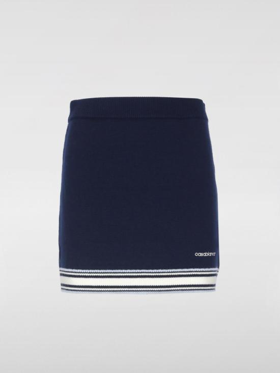 25FW 카사블랑카 스커트 WPF25KW1029 01 Blue - CASABLANCA