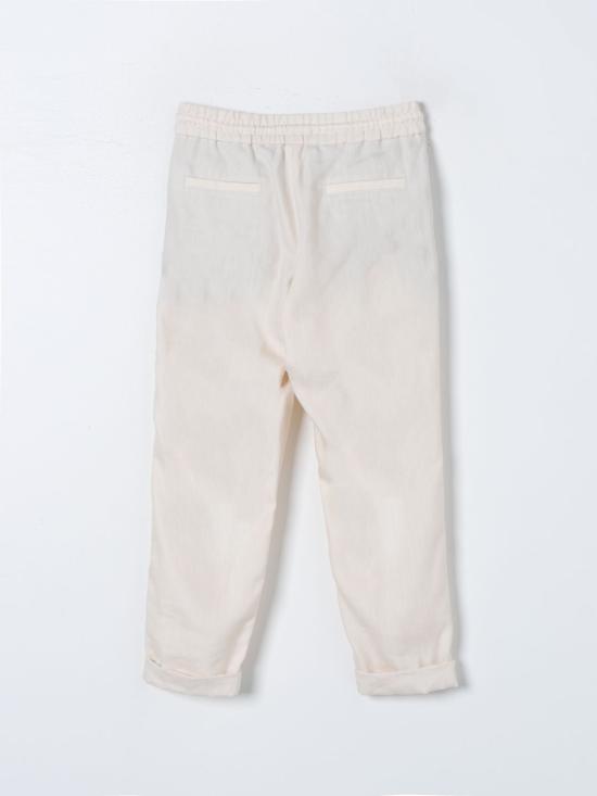 25FW [키즈] 브루넬로 쿠치넬리 트레이닝/조거 팬츠 BS462P503 C9671 Yellow Cream - BRUNELLO CUCINELLI