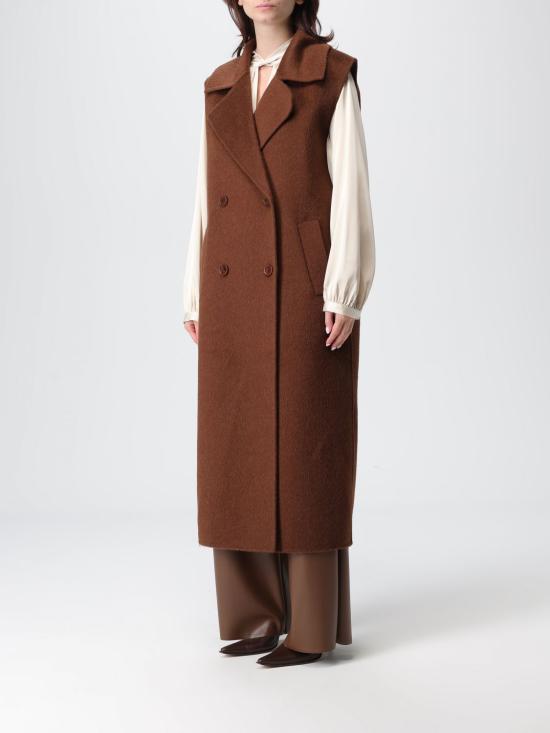25FW 파트리지아페페 코트 8O0189A610 B834 Brown - PATRIZIA PEPE