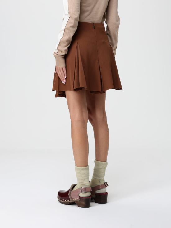 25FW 마르니 숏 스커트 GOMA0794A1UTW950 00M29 Brown - MARNI