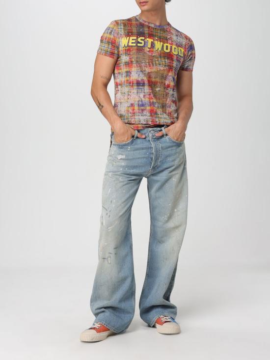 25FW 비비안웨스트우드 반팔 티셔츠 3G01001GJ009Y O320 Red - VIVIENNE WESTWOOD