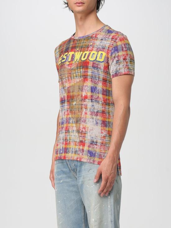 25FW 비비안웨스트우드 반팔 티셔츠 3G01001GJ009Y O320 Red - VIVIENNE WESTWOOD