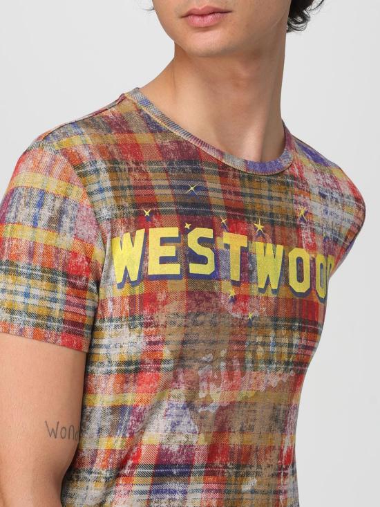 25FW 비비안웨스트우드 반팔 티셔츠 3G01001GJ009Y O320 Red - VIVIENNE WESTWOOD