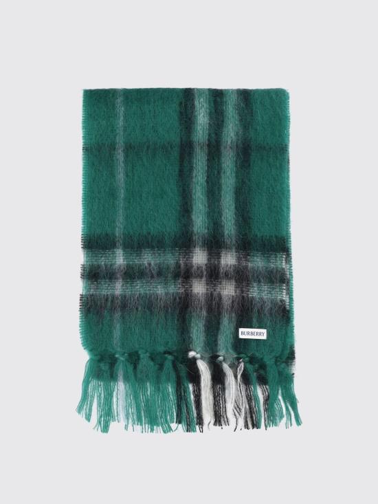 25FW 버버리 체크 모헤어 울 스카프 8112968 Green