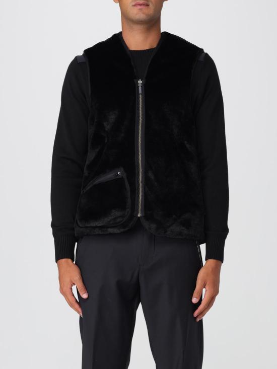25FW 바버 웜 파일 웨이스트코트 집 인 라이너 MLI0004 BK11 Black
