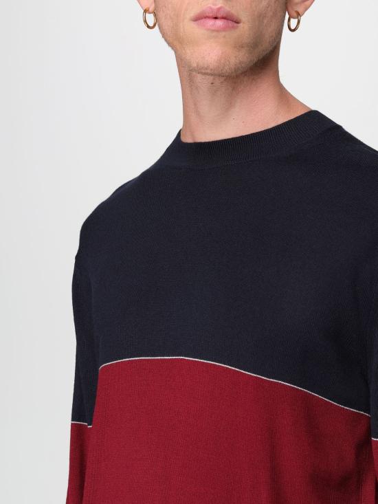 25FW 알마니 스웨터 XM001324AF11965 MB188 Navy - ARMANI