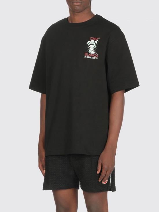 25FW 카사블랑카 반팔 티셔츠 MPF25JTS044 06 Black 1