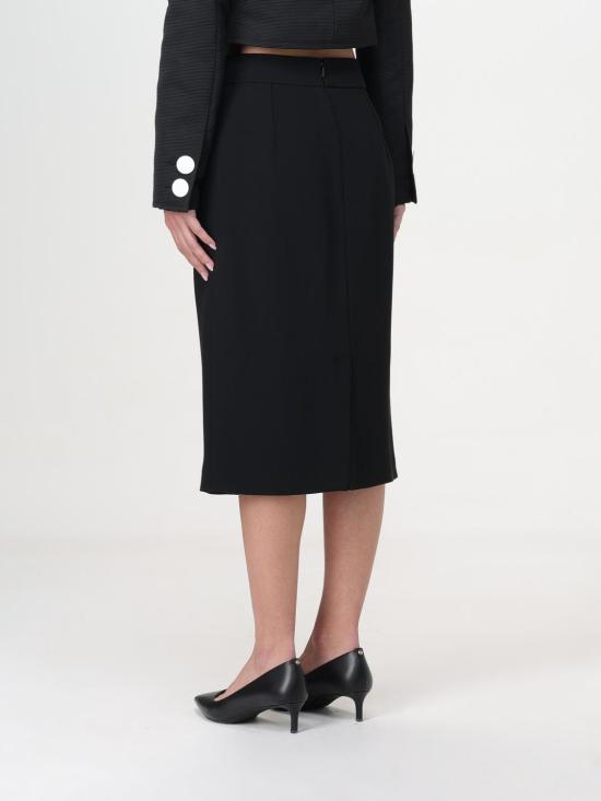 25FW 엠포리오 아르마니 미디 스커트 0NN3AT02013 999 Black - EMPORIO ARMANI