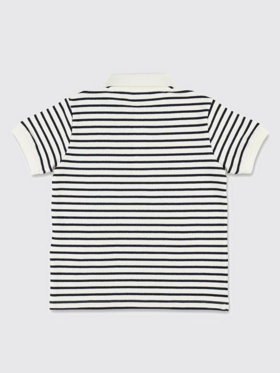 25FW [키즈] 골든구스 폴로 셔츠 GKP02055P00223583130 Striped - GOLDEN GOOSE