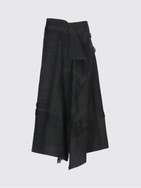 25FW 와이즈 요지 야마모토 롱 스커트 YMS07023 2 Grey - Y’S YOHJI YAMAMOTO
