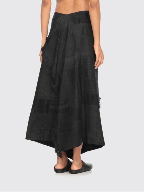 25FW 와이즈 요지 야마모토 롱 스커트 YMS07023 2 Grey - Y’S YOHJI YAMAMOTO