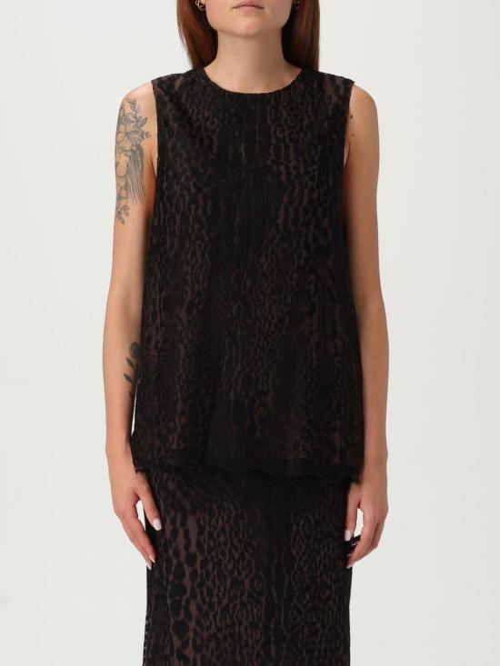 25FW 톰포드 민소매 티셔츠 TS2117FAX1546X BLCH Black