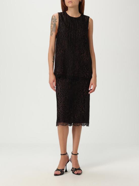 25FW 톰포드 미디 스커트 GC5817FAX1546X BLCH Black - TOMFORD