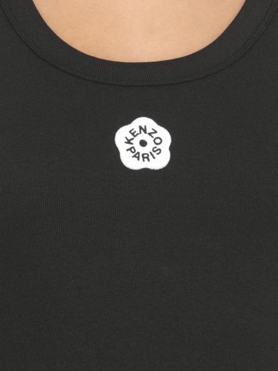 25FW 겐조 반팔 티셔츠 FF52TO7384SJ 99J Black - KENZO