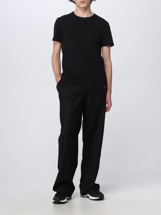 25FW 톰포드 코튼 크루넥 언더웨어 티셔츠 T4M081040 002 Black - TOMFORD