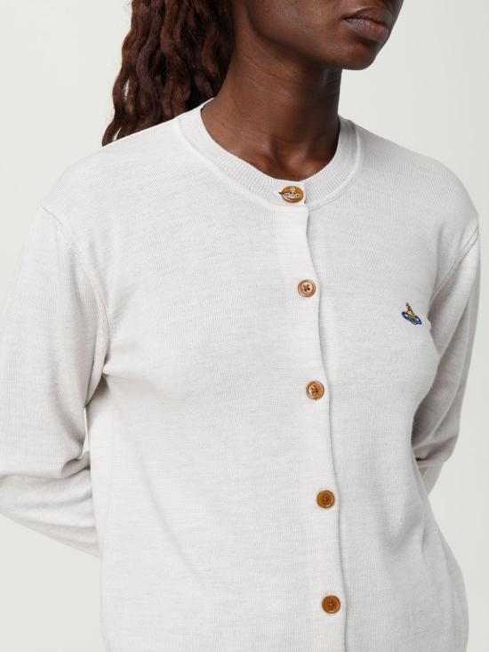 25FW 비비안웨스트우드 BEA 베아 니트 가디건 1803002PY0006 P403 Grey - VIVIENNE WESTWOOD