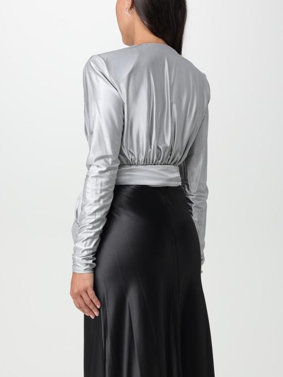 25FW 알렉산드레 보티에 긴팔 티셔츠 234TO1954 Silver - ALEXANDRE VAUTHIER