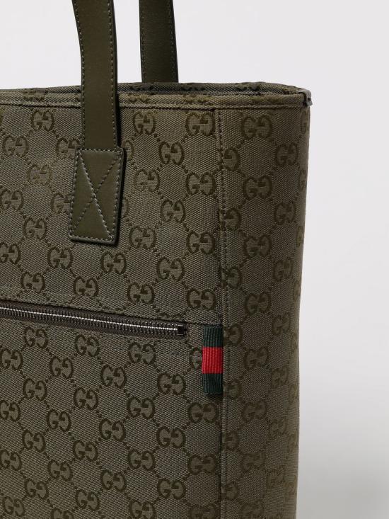 25FW 구찌 캔버스 미디움 토트백 834796FAEOK 3242 Green - GUCCI