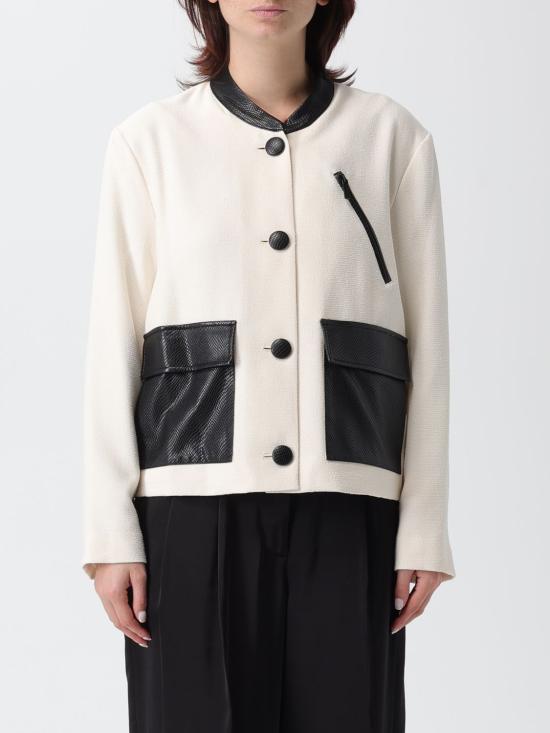 25FW 알마니 자켓 XW001697AF16209 M0001 Yellow Cream