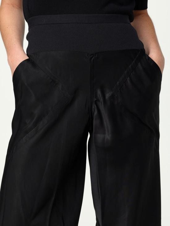 25FW 릭 오웬스 스트레이트 팬츠 RP02E4301HSCH 09 Black - RICK OWENS