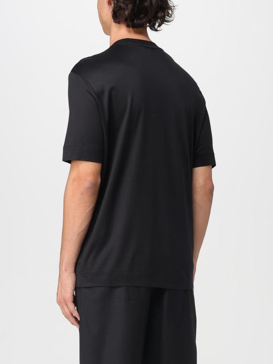 25FW 엠포리오 아르마니 반팔 티셔츠 EM003007AF18312 UC001 Black - EMPORIO ARMANI