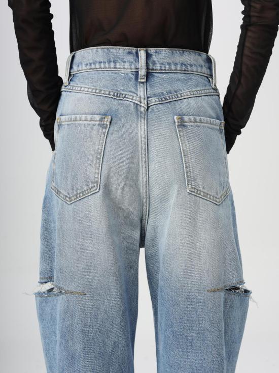 25FW 마르지엘라 코인 슬래쉬 디테일 진 S51LA0051S30513 470 Blue - MAISON MARGIELA