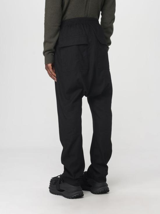 25FW 릭 오웬스 스트레이트 팬츠 RU02E1380FLW 09 Black - RICK OWENS