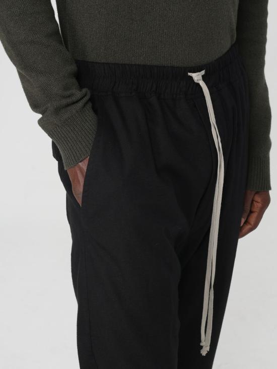 25FW 릭 오웬스 스트레이트 팬츠 RU02E1380FLW 09 Black - RICK OWENS