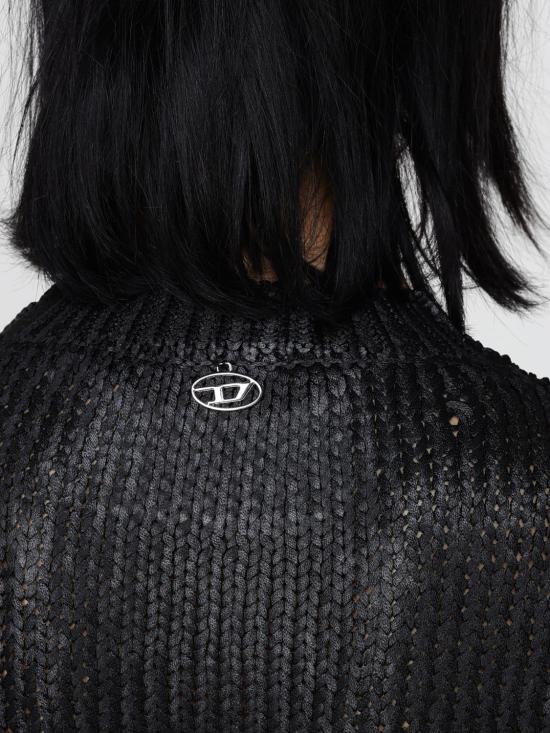 25FW 디젤 케이블 니트 스웨터 A194760NKCP 9XX Black - DIESEL