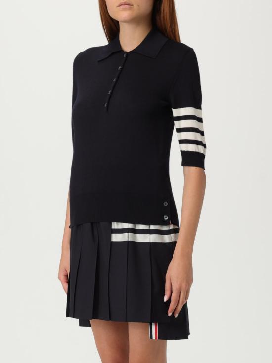 25FW 톰브라운 폴로 티셔츠 FKP053A415 415 Blue - THOM BROWNE