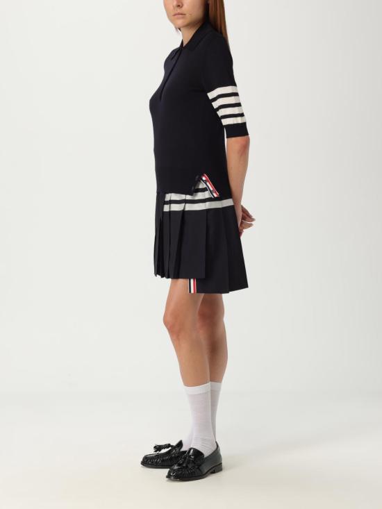 25FW 톰브라운 폴로 티셔츠 FKP053A415 415 Blue - THOM BROWNE