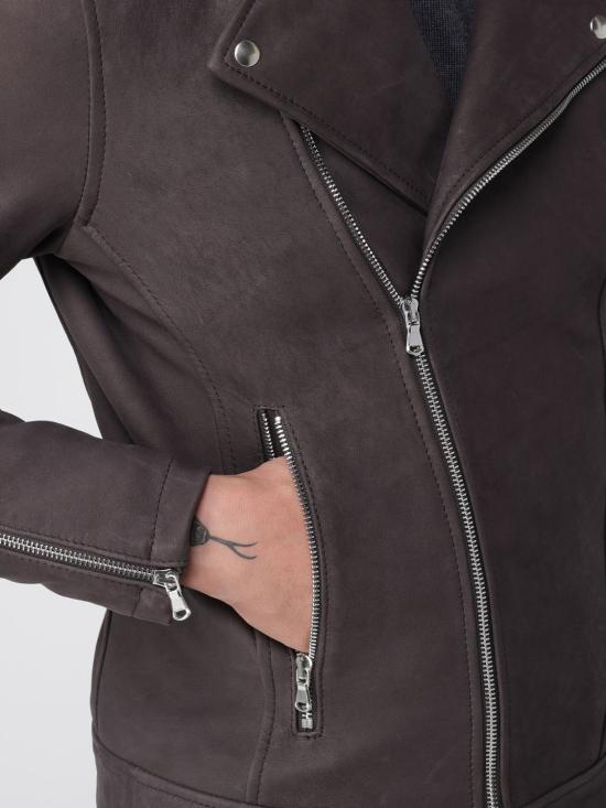 25FW 엑스씨 바이커 자켓 BRONX NABUCK BROKEN T MORO Brown - XC