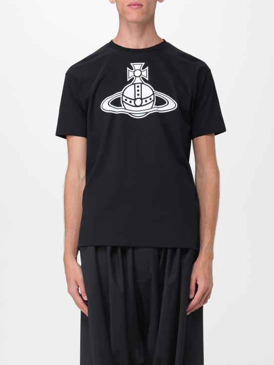 25FW 비비안웨스트우드 반팔 티셔츠 3G010049J001M N401 Black