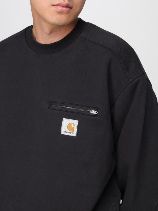25FW 칼하트 WIP 디트로이트 스웨트 셔츠 I035547 8906 Black - CARHARTT WIP