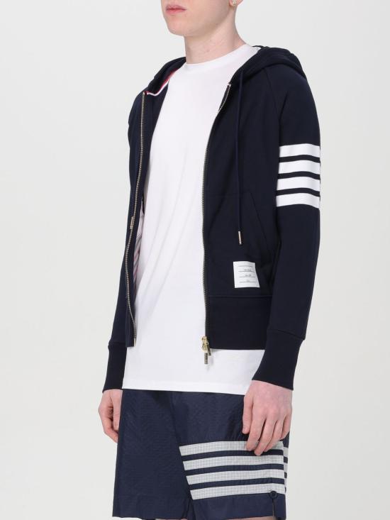 25FW 톰브라운 긴팔 티셔츠 MJT022H00535 461 Blue - THOM BROWNE