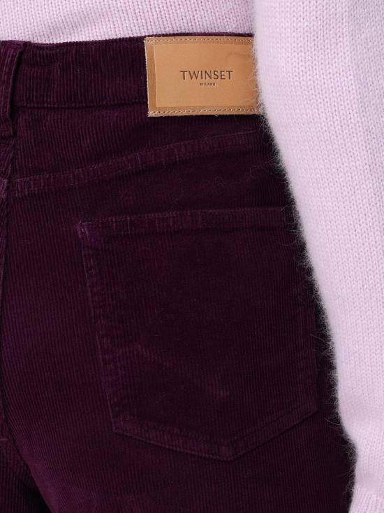 25FW 트윈셋 스트레이트 팬츠 252TT2182 12635 Violet - TWINSET