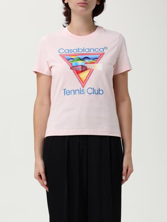 25FW 카사블랑카 반팔 티셔츠 WPF25JTS020 02 White