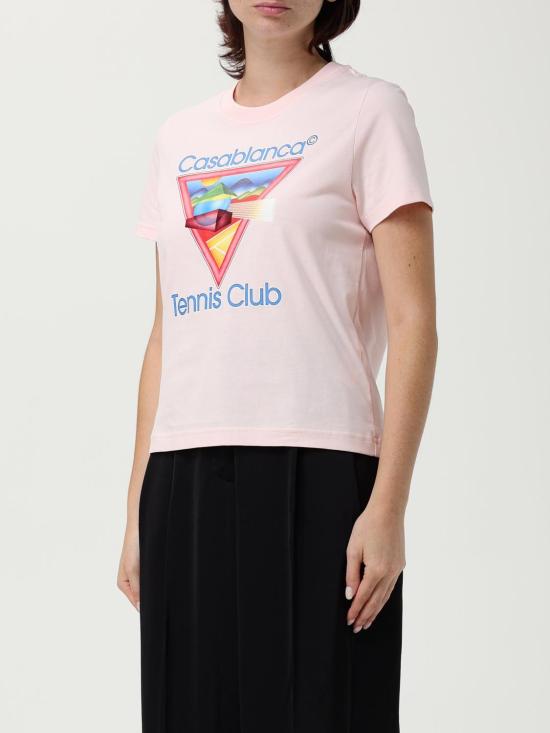 25FW 카사블랑카 반팔 티셔츠 WPF25JTS020 02 White - CASABLANCA